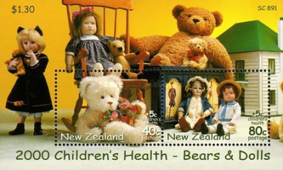 New Zealand 2000 - Teddy Bears, colita neuzata foto