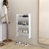 VidaXL Pantofar de perete, alb, 60x18x90 cm, PAL