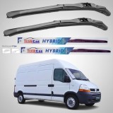 Cumpara ieftin Ștergătoare Renault Master Furgon L3H3 (2006&ndash;2010) Hibrid | Set față &ndash; TeamCar&reg;