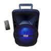 Boxa portabila cu Bluetooth ,cititor USB , card MicroSD , radio , microfon cu fir , negru