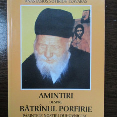 Amintiri despre batranul Porfirie-Anastasios Sotirios Tzavaras