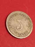 5 pfennig 1876 D , stare foarte buna [poze]. Discount conform descriere [10 - 20 %. Vezi descrierea.].