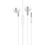 Handsfree Casti EarBuds HOCO M57 Sky, Cu microfon, 3.5 mm, Alb