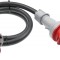 Cordon prelungitor 5G25 125A 5 metri trifazic de mare putere aproximativ 58kw cablu H07RN-F cu izolatie din cauciuc in executie grea IP67