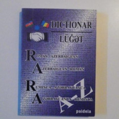 DICTIONAR , ROMAN - AZERBAIGEAN , AZERBAIGEAN - ROMAN de VALENTINA GHERENFIL , MESUD MAHMUDOV , 2004