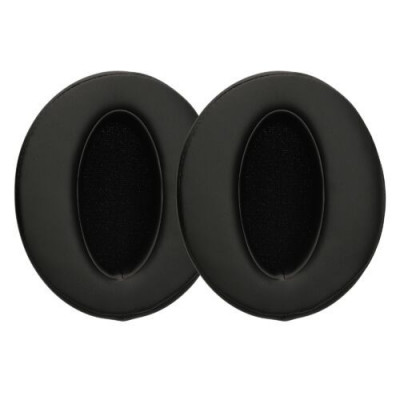 Set 2 Earpads kwmobile pentru Sennheiser HD 4.50SE /HD 4.30G/HD 4.20S, Piele ecologica, Negru, 60598.01 foto