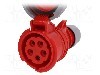Conector alimentare AC, IEC 60309, IP67, 16A, 400V AC, 5 pini, PCE - 2152-6
