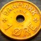 Moneda istorica 1 ORE - DANEMARCA, anul 1934 * cod 4117