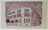 ARAD , CLADIREA CAMEREI DE COMERT SI INDUSTRIE , GRAFICA , REPRODUCERE , CARTE POSTALA ILUSTRATA , PERIOADA INTERBELICA