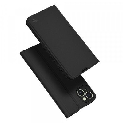 Husa pentru Apple iPhone 15 Plus, Techsuit, Magskin Book, Neagra foto