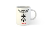 Cana alba personalizata Din cana asta bea doar Sefu 02