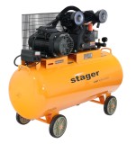 Compresor de aer profesional Stager Air 60C200, 200L, 10 bar, 600 l/min