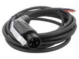 Cablu eMobility 250V 12kW IP44 Tip 1 7,6m 48A