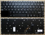 Tastatura neagra UK iluminata Toshiba KiraBook 13-AT01S