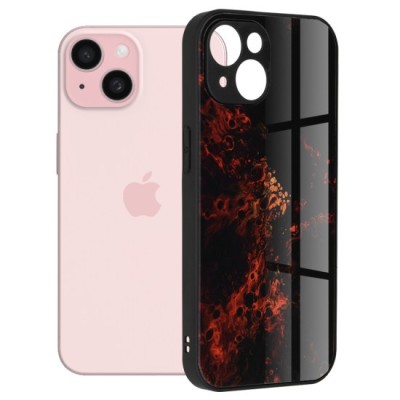 Husa pentru iPhone 15 - Techsuit Glaze Series - Red Nebula foto
