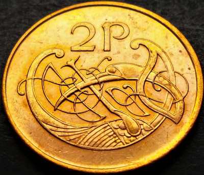 Moneda 2 PENCE - IRLANDA, anul 2000 *cod 367 - MODEL MARE = UNC! foto