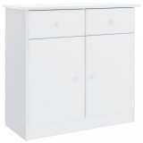 Cumpara ieftin Dulap ALTA, alb, 77x35x73 cm, lemn masiv de pin