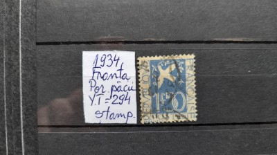 1934-Franta-por.pacii YT294-c.set -stamp. foto