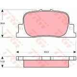 Placute frana TRW GDB3278, Spate