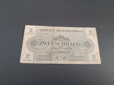 Bancnota 2 shilling 1944 foto