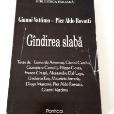 Gianni Vattimo Gandirea slaba