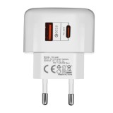 Incarcator 2 porturi USB Incarcare rapida 20W