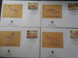 Bahrein-WWF,fauna -set complet FDC