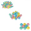 Set Mărgele Lemn, 80 Bucăți, 3 Dimensiuni, Multicolor, Oem