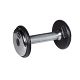 Gantera fixa 2,5 kg inSPORTline din fonta cu maner cromat antiderapant