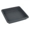 Farfurie Ghiveci, Model Patrat, Plastic, Culoare Antracit, Dimensiuni 28x28x5 cm