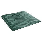 vidaXL Panouri de perete 12 pcs Verde Stone 50 x 50 cm Spumă XPS 42046087