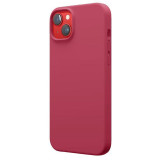 Lemontti Husa Liquid Silicon MagCharge iPhone 14 Plus Roze (protectie 360&deg;, material fin, captusit cu microfibra)