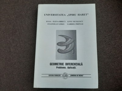 Geometrie diferentiala Probleme. aplicatii Liviu Nicolescu, foto