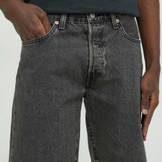 Levi's pantaloni scurti jeans barbati, culoarea gri
