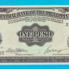 Filipine 1 Peso 1949 'Seria englezeasca' UNC serie: XM621965