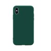 Husa silicon soft-touch compatibila cu Apple IPhone X / Xs, Dark Green, ALC MOBILE
