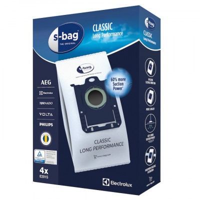 Set saci material sintetic Electrolux E201S s-bag Classic Long Performance - 4 saci foto