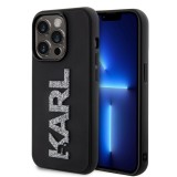 Karl Lagerfeld - 3D Design (KLHCP15X3DMBKCK) - iPhone 15 Pro Max - Rubber Glitter Logo