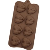 Cumpara ieftin Forma Silicon Inimioare pentru ciocolata, bomboane, TopBazar, decorare, 19 x 10 cm, Maro