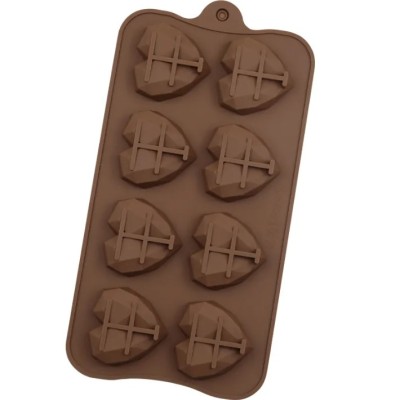 Forma Silicon Inimioare pentru ciocolata, bomboane, TopBazar, decorare, 19 x 10 cm, Maro foto