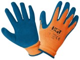 Manusi Latex Tricotate Albastre / M 11