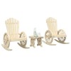VidaXL Set mobilier de grădină, 3 piese, lemn masiv de brad 3207123