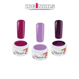 SET Ultraviolet: 3bucăți de geluri UV colorate, INGINAILS