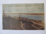 Rara! Calafat(Dolj):Monumentul Carol si portul,carte pos.circ.1912,stamp.Cetate, Circulata, Printata