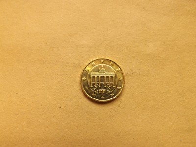 Germania 50 Eurocenti 2023 D (Luciu de batere) foto