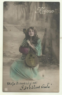 cp Romania : Mignon - circulata 1920, timbre foto