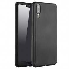 Husa Huawei P20 Flippy Full Cover 360 Negru + Folie de protectie foto