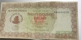 BNKSTR1 (Serie rara 6111777) Zimbabwe - 20000 Dollars (Cec la purtător / Bearer Cheque), Ediția 1 Decembrie 2003