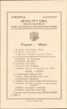 HST A870 Program concert 1928 Făget Timiș