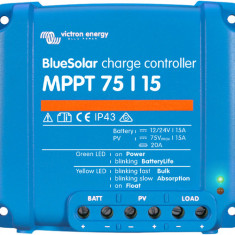 Controler de încărcare solară Victron Energy BlueSolar MPPT 75/15 12V / 24V 15A